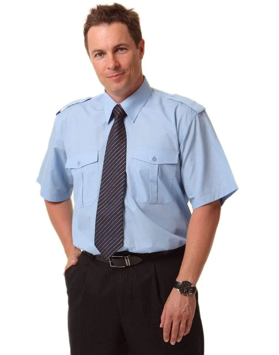 Benchmark Corporate Wear BENCHMARK Epaulette Short Sleeve BS06S